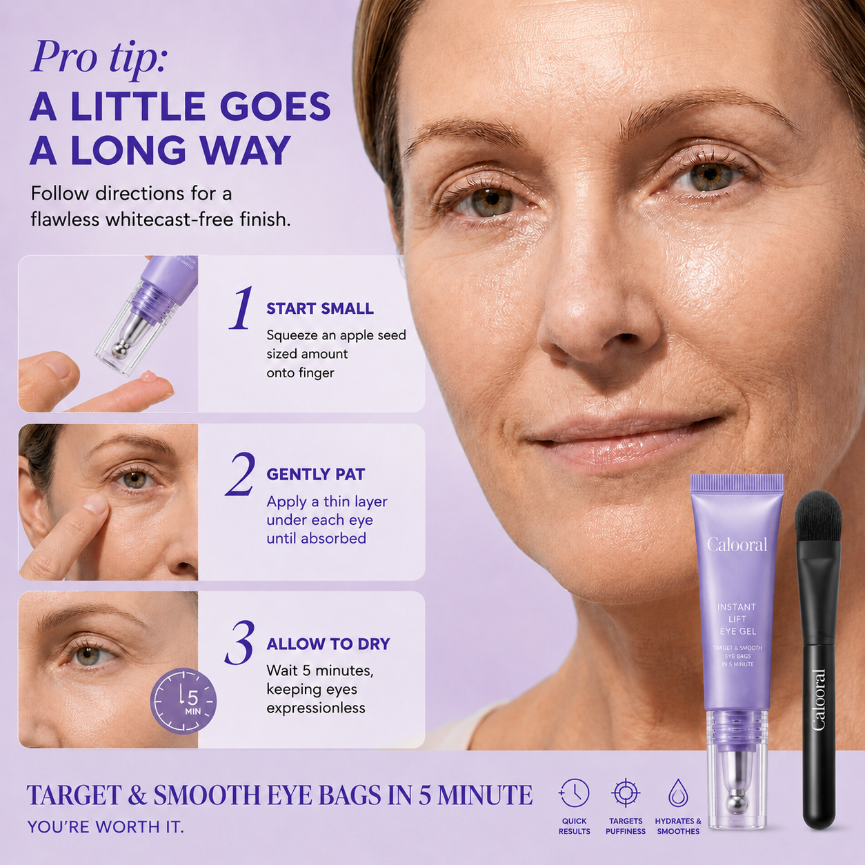 Calooral™ Eye Bag Instant Eraser, Tightens, Firms, & Blurs Wrinkles